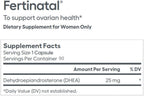Fertinatal DHEA Micronizado 25mg para Mujer - Suplemento de Fertilidad Natural - 90 Cápsulas