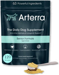 Suplemento en Polvo para Perros Mayores – 63 Ingredientes – Multivitamínico con Glucosamina, Probióticos y Omega-3 – 120 Dosis