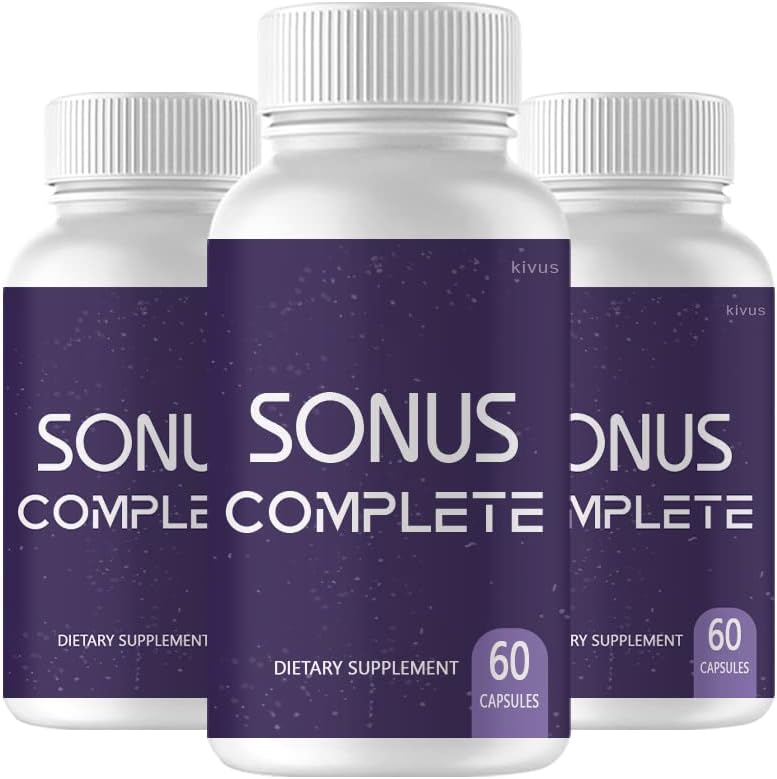 (Pack de 3) Sonus Complete - Suplemento de apoyo para el tinnitus (180 Cápsulas)