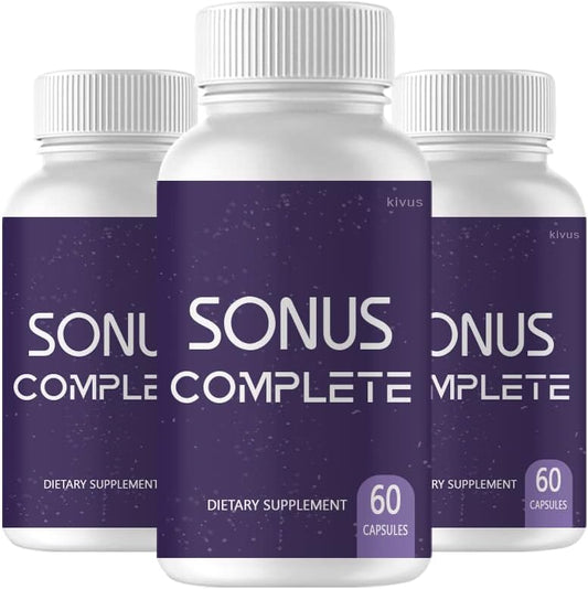 (Pack de 3) Sonus Complete - Suplemento de apoyo para el tinnitus (180 Cápsulas)