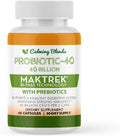 CALMING BLENDS Probiótico, 40 Mil Millones UFC, Sistema de Liberación Bi-Pass, Estable en Estante, 60 Cápsulas Vegetales