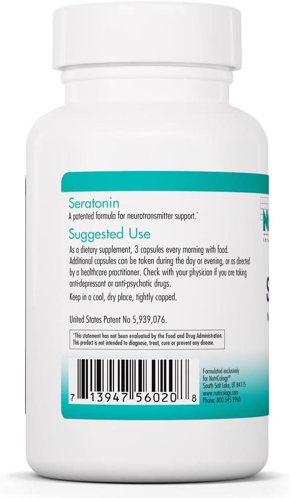 NutriCology Seratonin - Suplemento de Apoyo a la Serotonina con 5-HTP