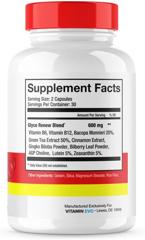 Glyco Renew Suplemento - 3 Pack (180 Cápsulas)