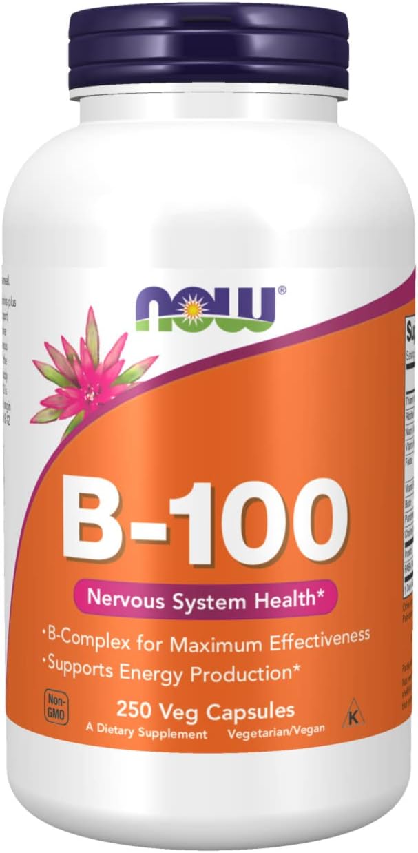 Now Foods B-100, 250 cápsulas (Paquete de 2)