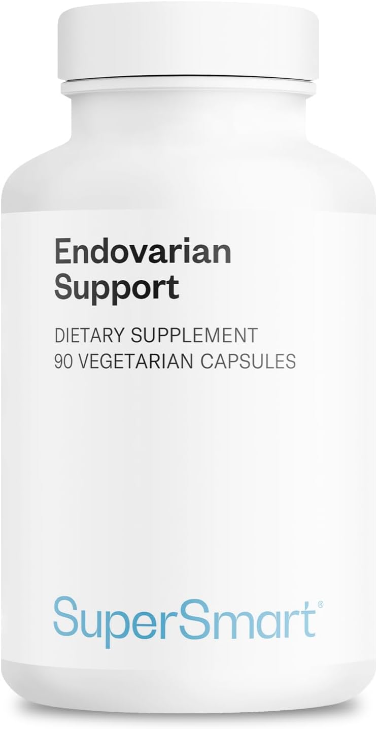 Supersmart Endovarian Support (Fórmula Avanzada) - Suplemento Natural con PEA, NAC, ALA, Magnesio, Trans-Resveratrol | No GMO y Sin Gluten - 90 Cápsulas Vegetales
