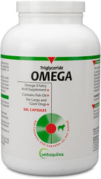 Vetoquinol Triglyceride Omega - Aceite de Pescado para Perros y Gatos - 250 Cápsulas
