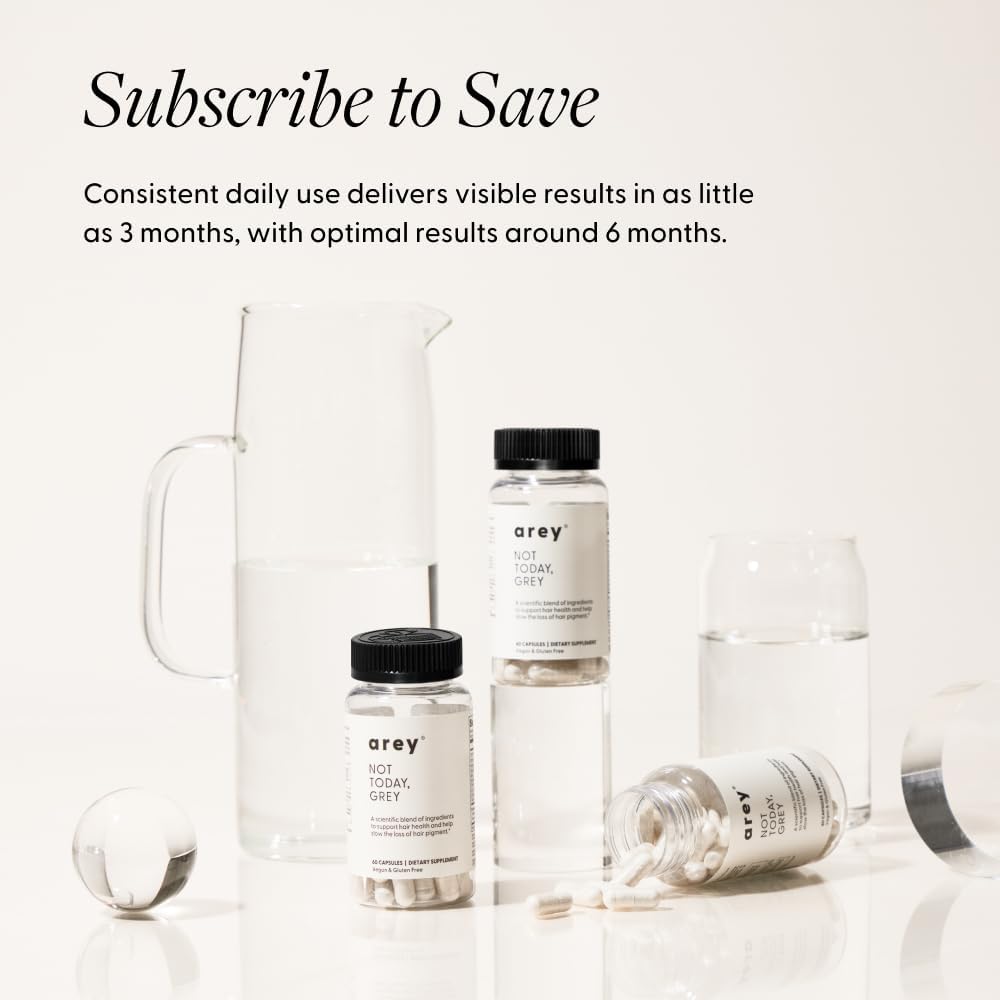 Arey Not Today, Grey Daily Hair Supplement - 1 Mes