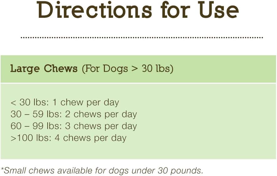 Herbsmith Senior Dog Wisdom - Suplemento para demencia canina - 60 masticables grandes