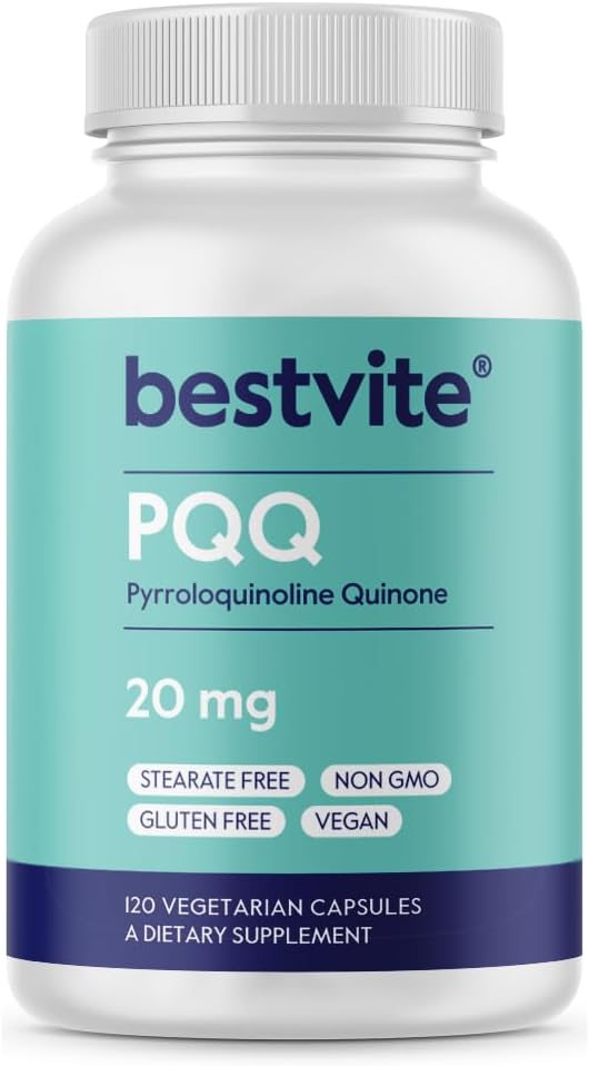 BESTVITE PQQ 20mg - Pirroloquinolina Quinona - 120 Cápsulas Vegetales
