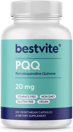 BESTVITE PQQ 20mg - Pirroloquinolina Quinona - 120 Cápsulas Vegetales