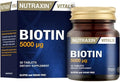 Nutraxin Vitals Biotin 5000 mcg - 30 Comprimidos