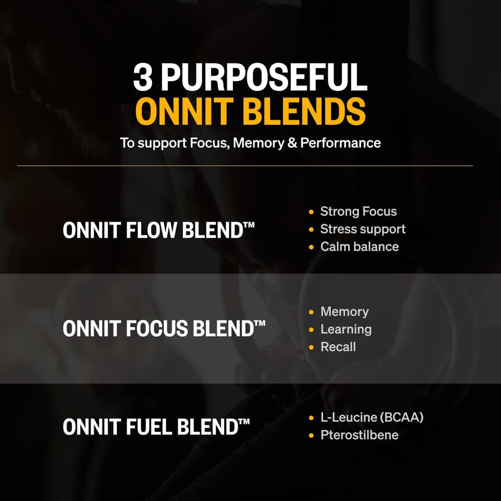 ONNIT Alpha Brain - Suplemento Nootrópico para Concentración, Memoria y Claridad Mental con L-Teanina y Vitamina B6, 30 Cápsulas