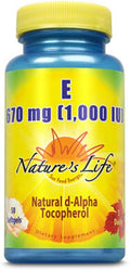 Vitamina E 1000 UI - 50 Cápsulas Blandas - Nature's Life