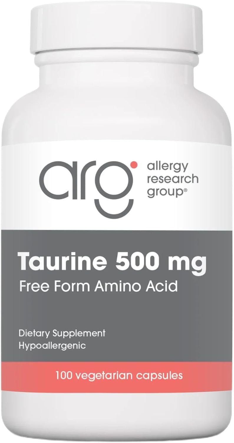 Nutricology Taurina 500 mg - Suplemento de Aminoácido en Forma Libre - 100 Cápsulas Vegetarianas