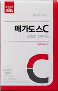 GIANANO Korean Vitamin C 3,000 mg, Sobres Individuales de Polvo, 1 Sobre al Día, 90 g