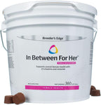 Breeder's Edge in Between for Her - Multivitamínico diario para perros y gatos reproductores - 360 comprimidos