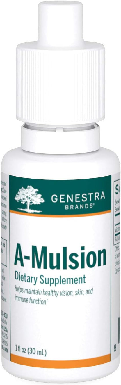Genestra Brands A-Mulsion | Vitamina A Líquida para Apoyar el Sistema Inmunitario, la Piel, la Visión, los Huesos y los – Image 1