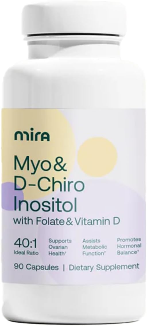 MIRA Suplemento para SOP con Myo Inositol y D-Chiro Inositol 40:1 - 90 Cápsulas