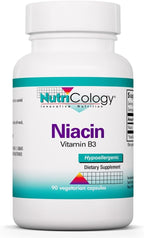 Niacina (Vitamina B3) - Ácido Nicotínico - Complemento Alimenticio 90 Cápsulas