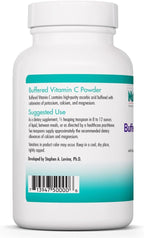 NutriCology Buffered Vitamin C Powder - Vitamina C Tamponada con Minerales - 102 Porciones - 241 g