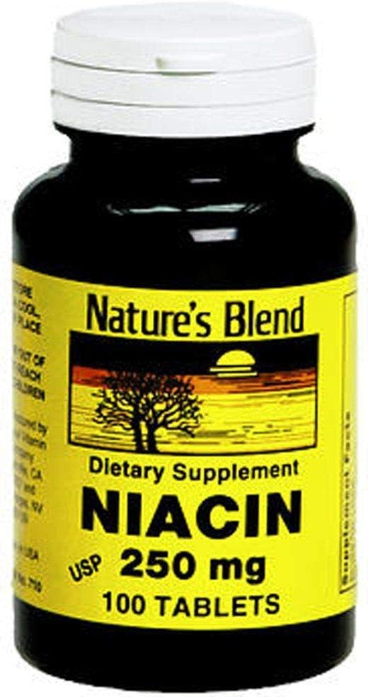 Nature's Blend Niacina 250 mg – 100 Comprimidos
