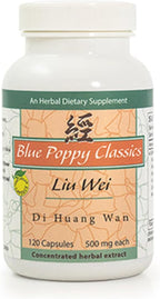 Blue Poppy - Zhi Bai Di Huang Wan, 120 cápsulas
