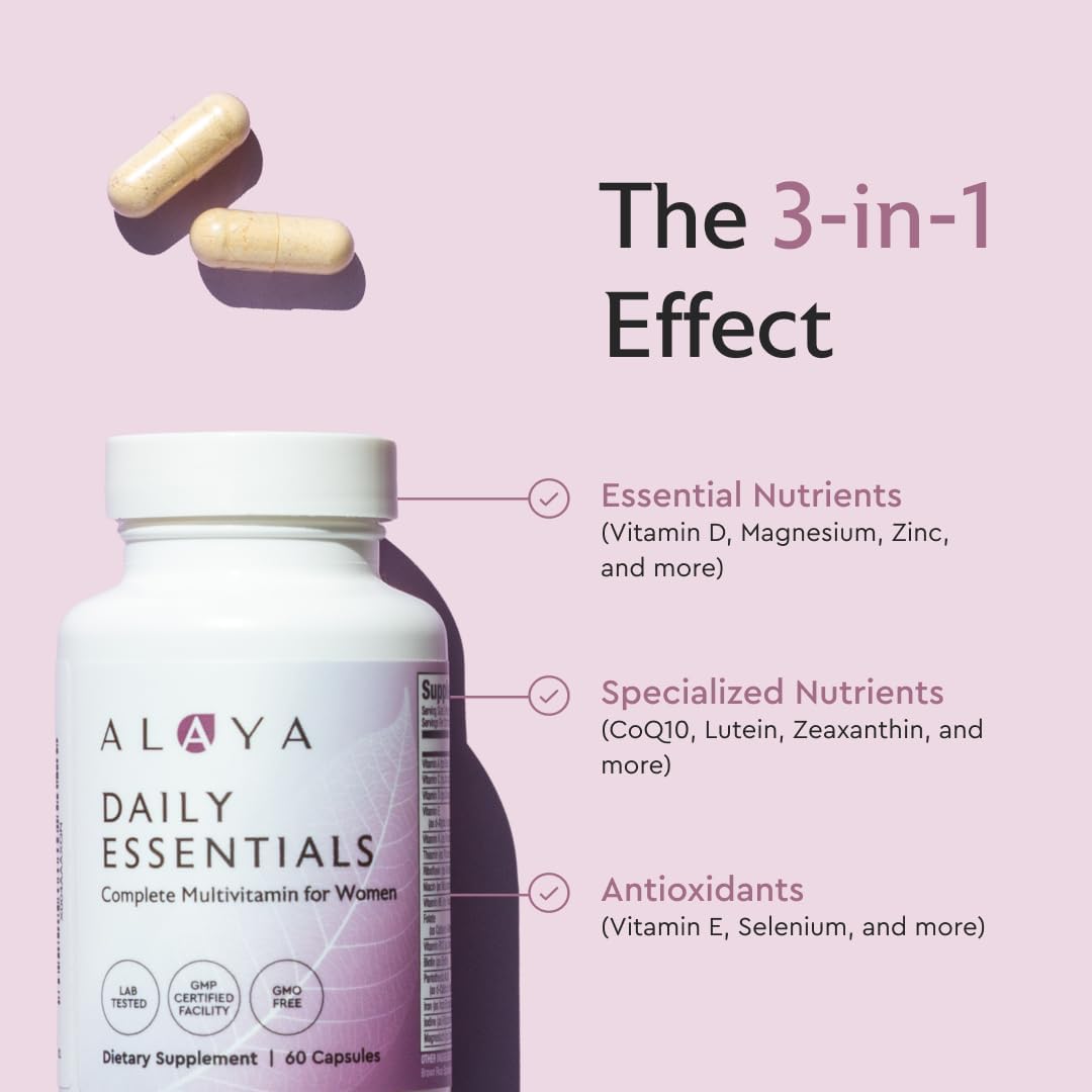 Alaya Naturals Daily Essentials Multivitamínico para Mujeres
