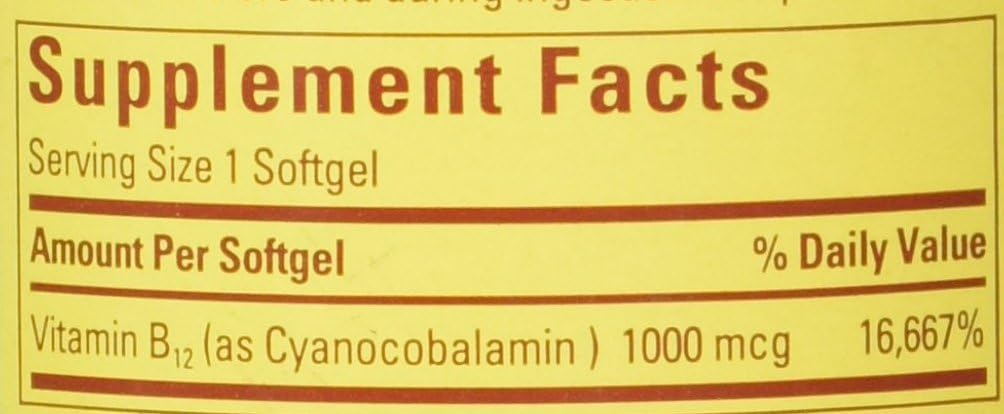 Nature Made Vitamina B12 1000 mcg, 400 Cápsulas Blandas