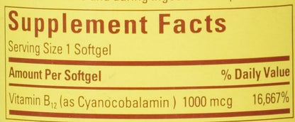 Nature Made Vitamina B12 1000 mcg, 400 – Formación normal de glóbulos rojos: Es esencial para la producción – Image 2