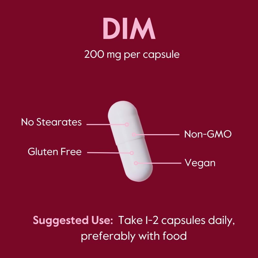BESTVITE DIM (Diindolilmetano) 200mg con Bioperina - 120 Cápsulas Vegetales - Vegano - Sin Gluten - No GMO