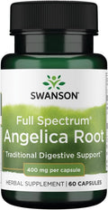 Swanson Full Spectrum Raíz de Angélica 400 mg 60 Cápsulas