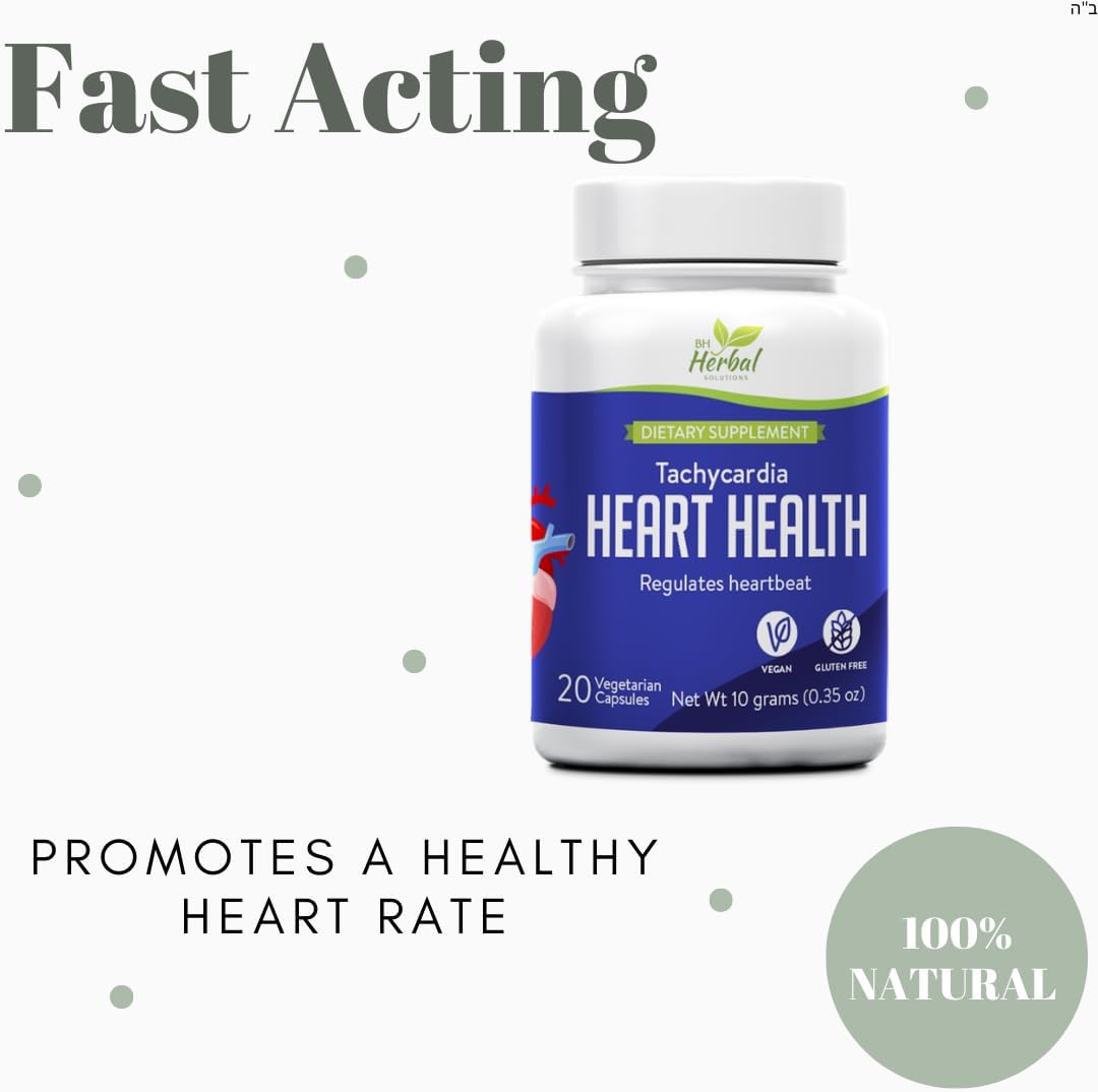 Tachycardia Heart Health – Suplemento Herbal Natural de Acción Rápida para la Salud Cardíaca