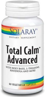 SOLARAY Total Calm Advanced - Calming Complex with Adaptogenic Herbs and Vitamin B12
