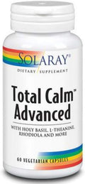 SOLARAY Total Calm Advanced - Adaptogenic Herbs & Vitamin B12 Complex - 30 Capsules