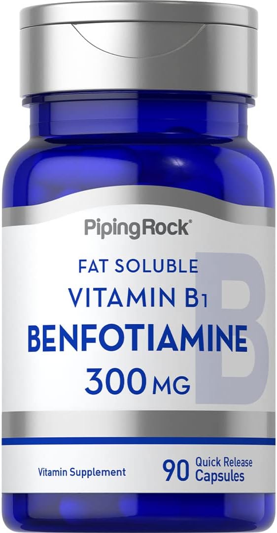Benfotiamina 300mg - 90 Cápsulas - Piping Rock