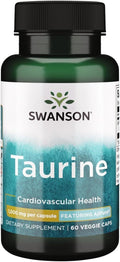Swanson AjiPure Taurina 1000 mg 60 Cápsulas Vegetales