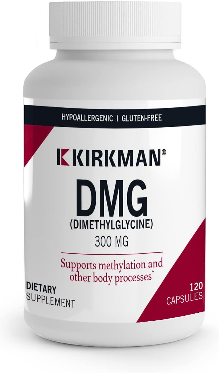 Kirkman DMG (Dimetilglicina) 300 mg - 120 Cápsulas - Alta Potencia