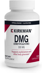Kirkman DMG (Dimetilglicina) 300 mg - 120 Cápsulas - Alta Potencia