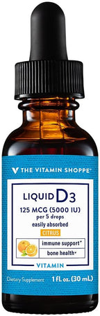 The Vitamin Shoppe Vitamina D3 Líquida 2000 UI