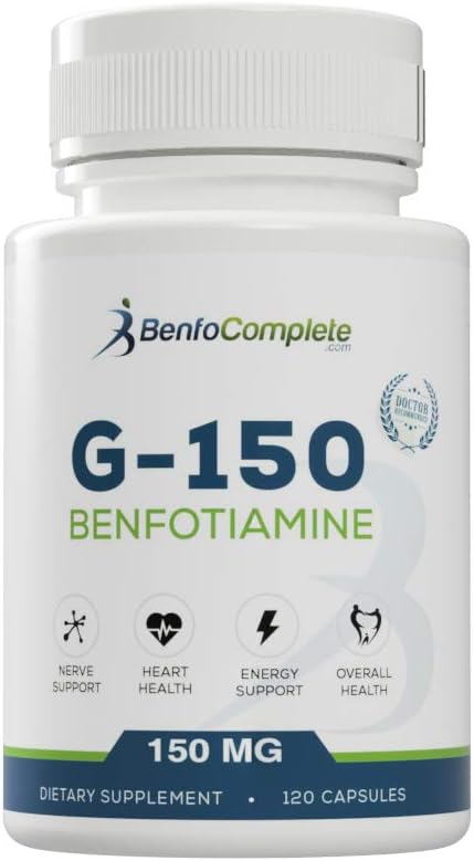 Benfotiamina 150 mg, 120 cápsulas gelatinosas por bote - Pack de 3 botes