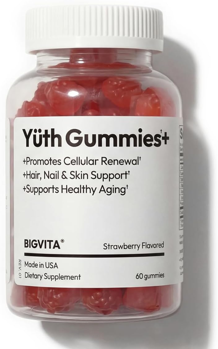 BIGVITA Yuth Gummies + – Gominolas de Espermidina con Vitamina C y A