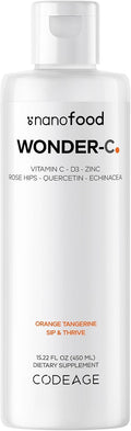 Codeage Nanofood Wonder-C - Líquido Liposomal de Vitamina C con D3, E, Zinc y Extractos Vegetales