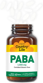 Country Life PABA 1000 mg, 60 Comprimidos
