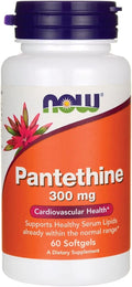 Now Foods Pantetina 300 mg - 60 Cápsulas Blandas