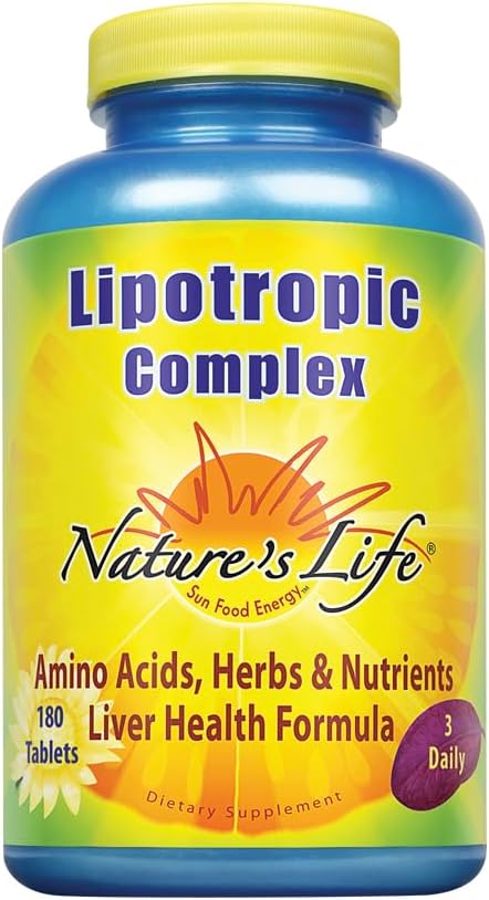 Nature's Life Complejo Lipotrópico - 180 comprimidos vegetarianos
