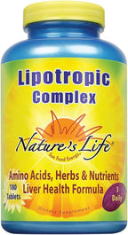 Nature's Life Complejo Lipotrópico - 180 comprimidos vegetarianos