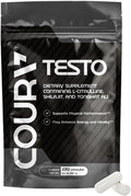 COURA Testo Booster y Multivitamínico para Hombre, 220 Cápsulas (55 Dosis), con Shilajit, Zinc, Magnesio, L-Arginina y Citrulina