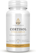 VTC VitaTradingCo. Cortisol Stress Complex | Mezcla de Hongos y Hierbas Adaptogénicas | con Relora y Ashwagandha Estudiados Clínicamente | Apoyo Adrenal y Anímico | 90 Cápsulas Veganas