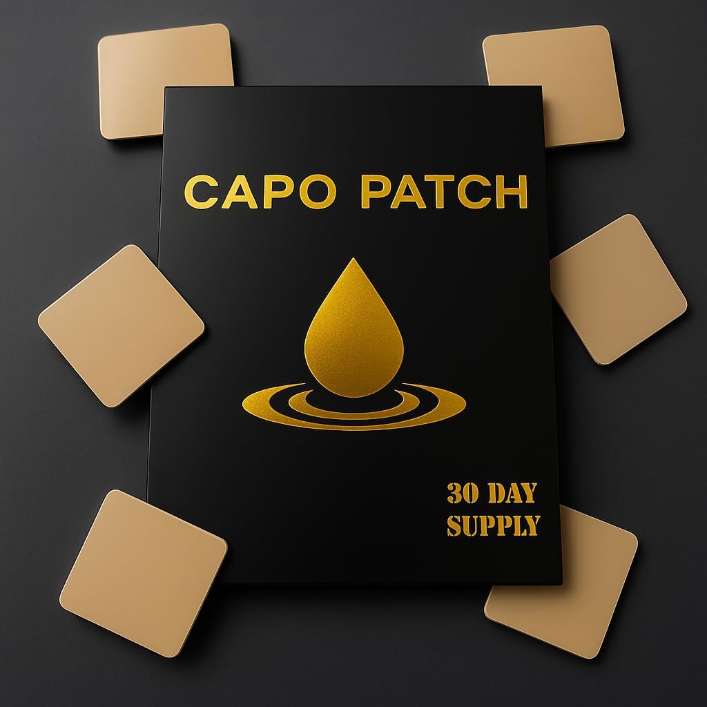 Capo Patch: 30 Parches Adhesivos Suaves para la Piel con Energía y Rejuvenecimiento - Extractos Naturales para una Absorción Óptima