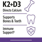 Webber Naturals K2 + D3 120 mcg / 1000 UI, 220 cápsulas blandas